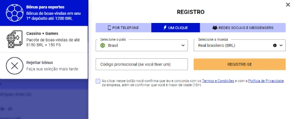 Cadastro em 1 clique PariPesa Brasil