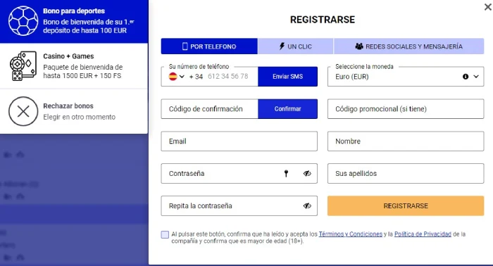 registro PariPesa por telefono ES